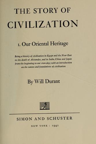 The Story of Civilization cover